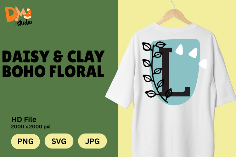Floral Letter Svg