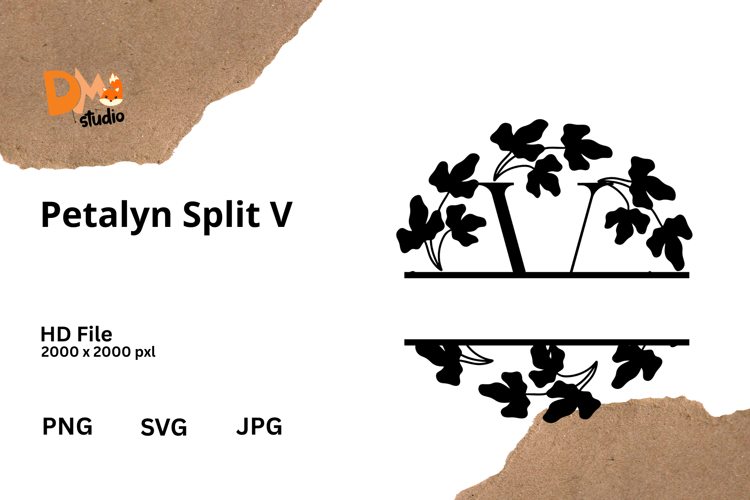 Floral Monogram Letter Svg Image 7