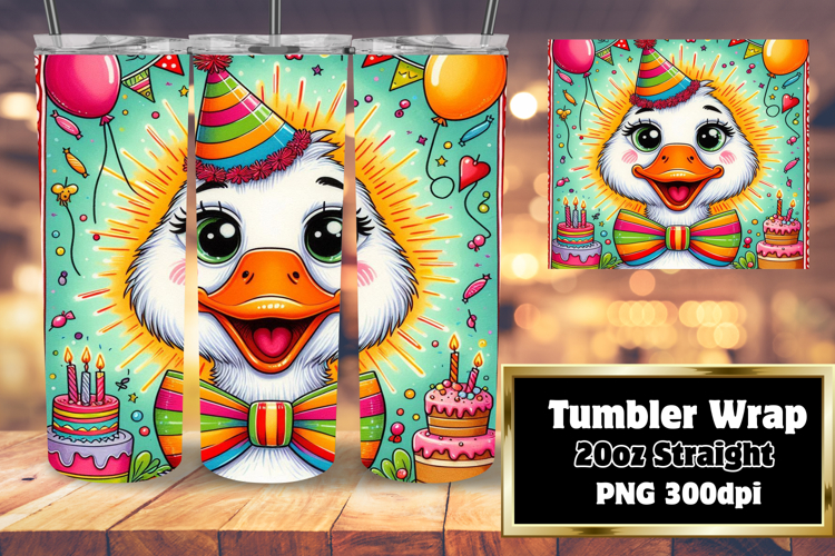 VIBRANT Sublimation Tumbler Design , Goose