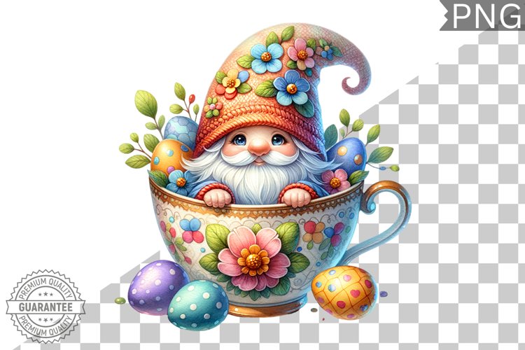 Easter Gnome Sublimation - Clipart PNG Design