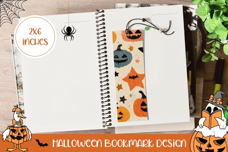Funny Halloween Pumpkins Bookmark, Halloween Printable