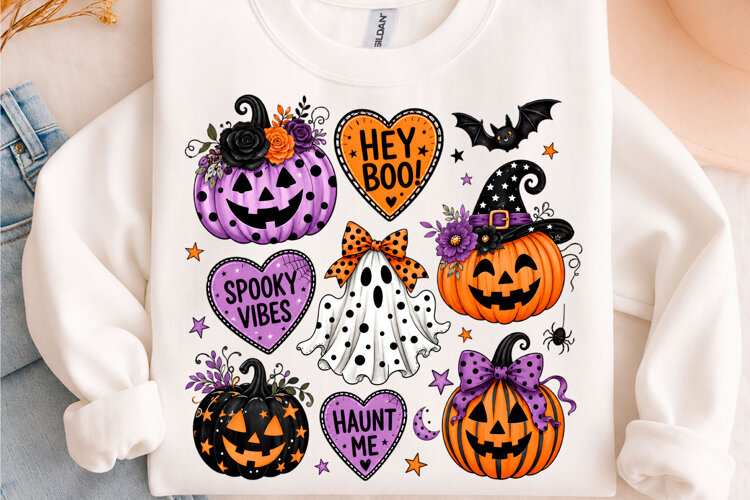 Trending Halloween PNG Halloween Shirt Sublimation Png example image 1