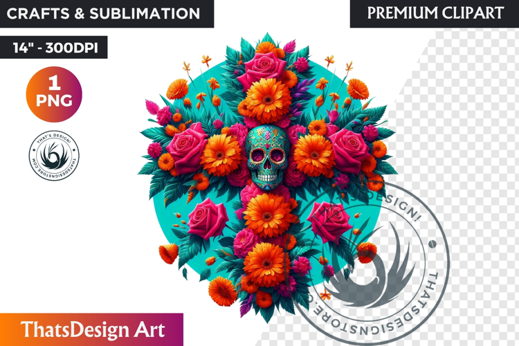 Sugar Skull Clipart Image 20