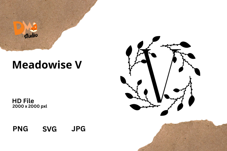Floral Monogram Letter Svg Image 15