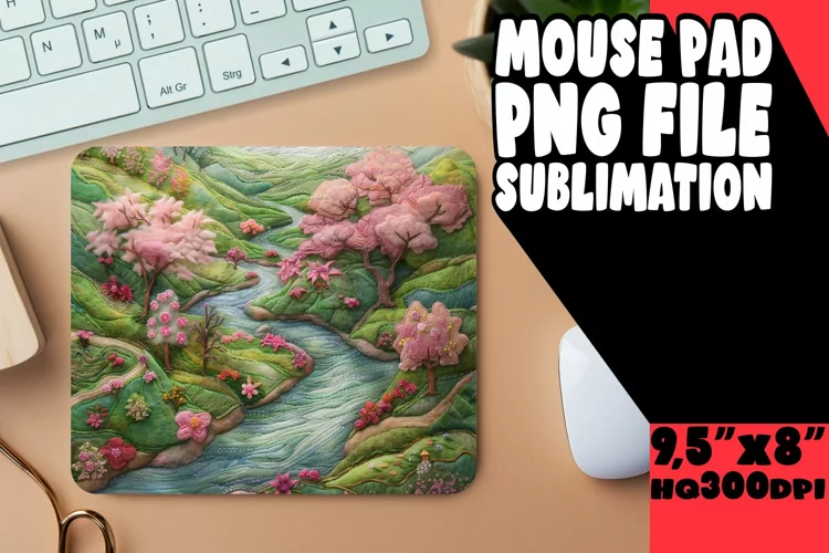 Summer Bliss 3D Mouse Pad Sublimation