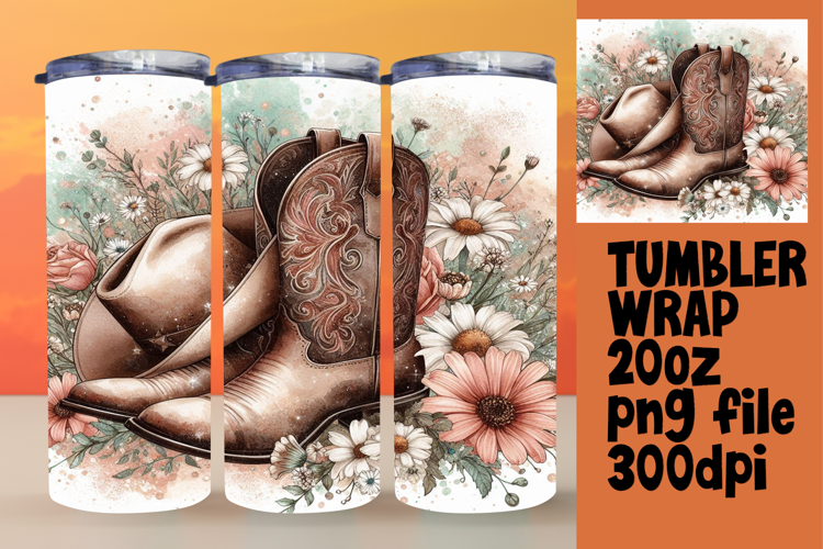 Trendy 20oz Design for Sublimation , Western