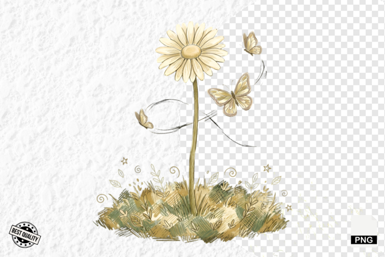 Daisy Flower Clipart Image 20