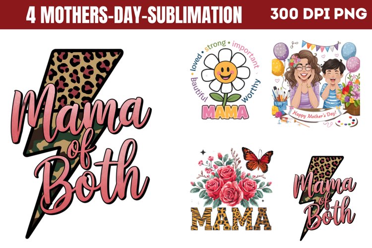 Mother's Day Sublimation Designs Image 21