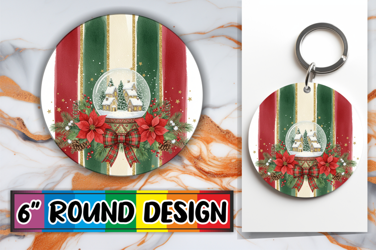 Cozy Round Car Coaster Magic, Christmas