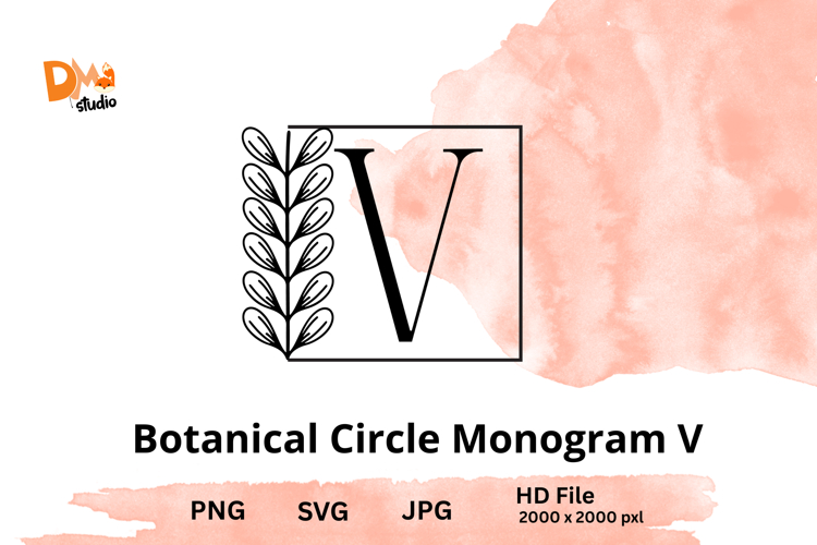 Botanical Circle Monogram