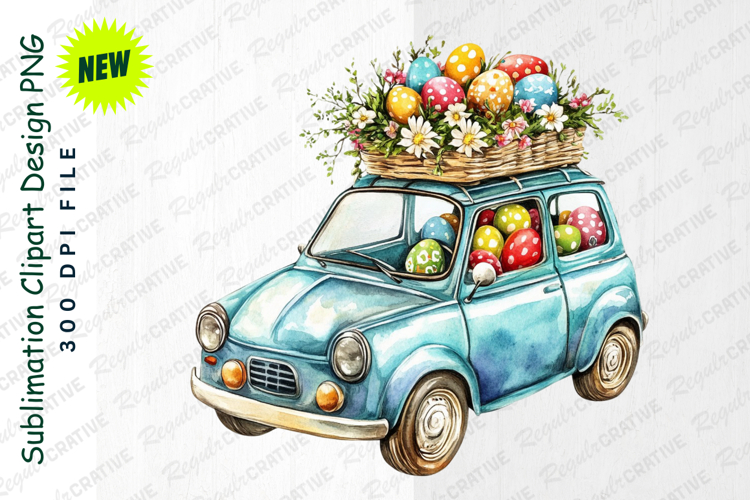 Watercolor Easter Eggs Clipart Image 20