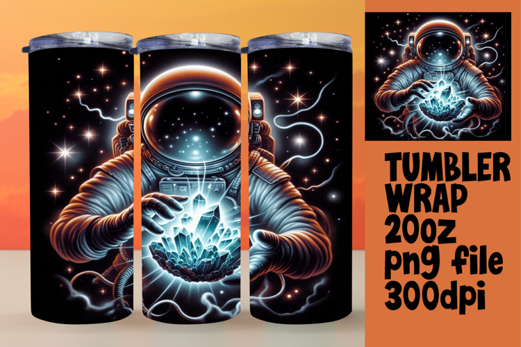High-Quality 20oz Tumbler Design , Astronaut