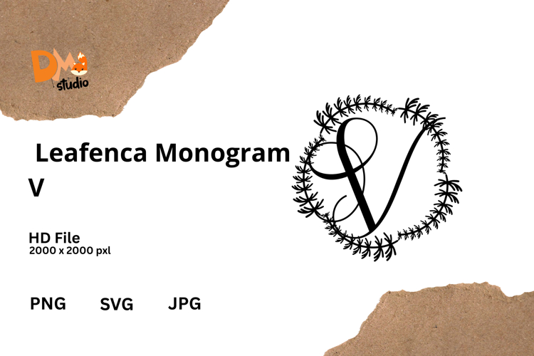 Floral Monogram Letter Svg Image 6