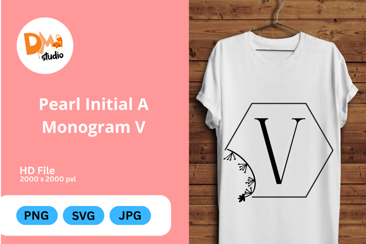 Pearl Monogram Svg Image 8