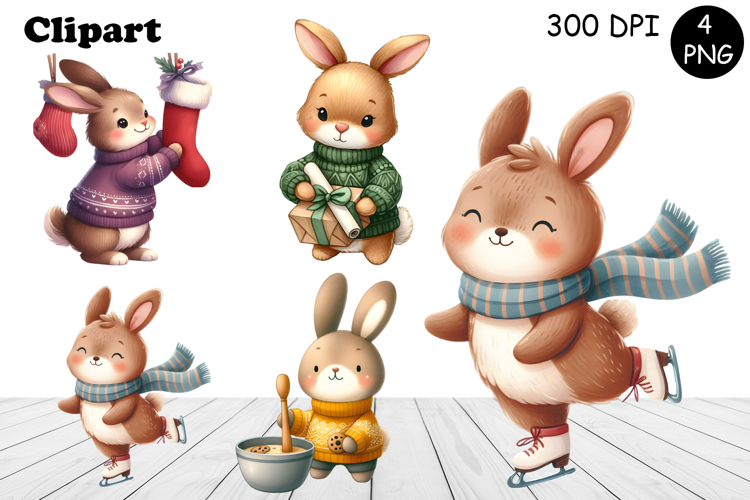 Winter Animals Clipart Image 5