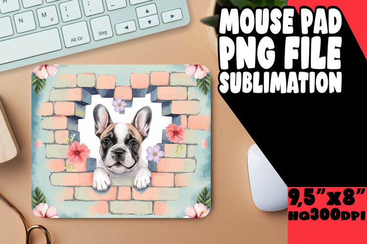 Bright Desk Pad Sublimation Ideas, Cute Dog example image 1