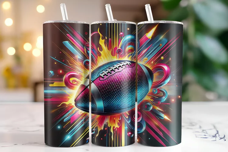 Football Tumbler Wrap | Sublimation | Tumblers