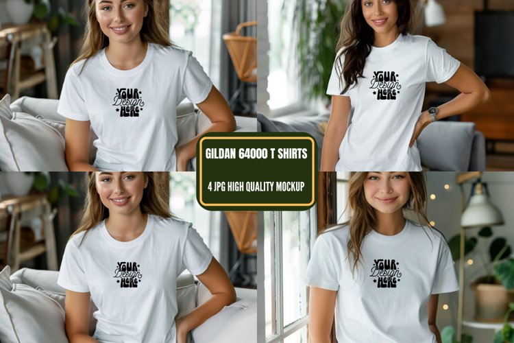 White Tshirt Mockup Image 9