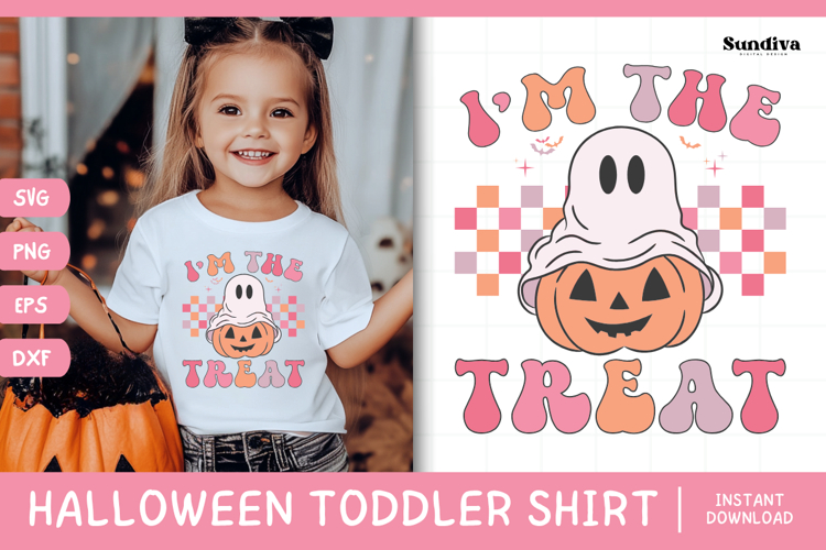 Funny Halloween Toddler Shirt Quote SVG | Im The Treat