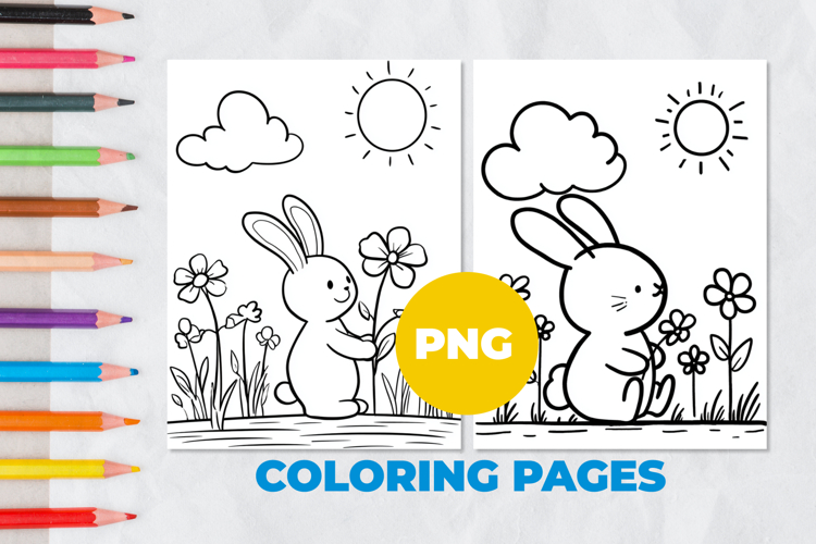 Rabbit Coloring Pages Image 5