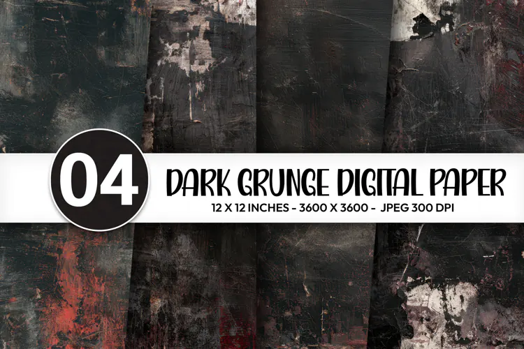 Dark Grunge Digital Paper