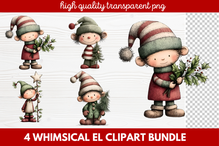 Cute Elf Clipart Image 18