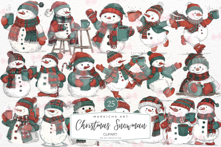 Christmas Snowman Clipart