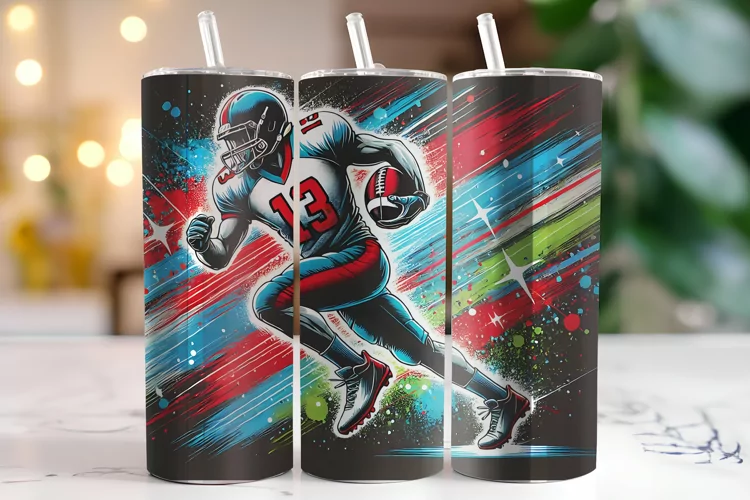 Football Tumbler Wrap | Sublimation | Tumblers