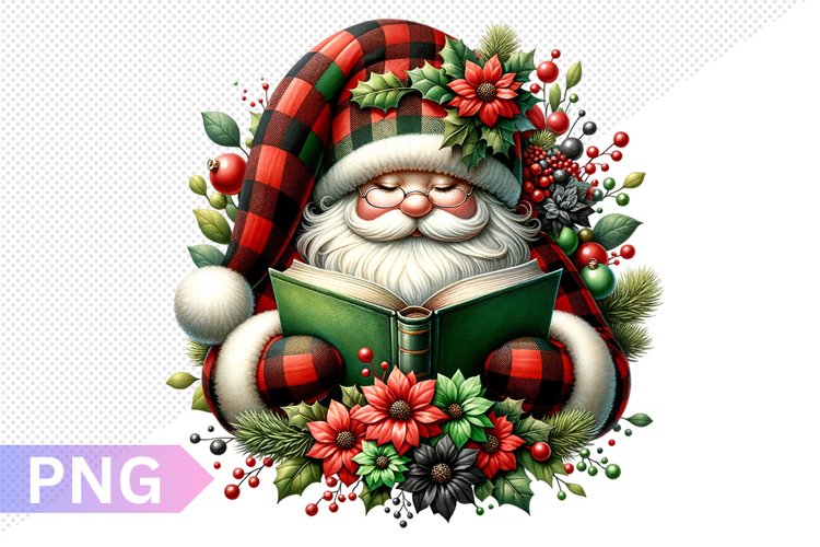 Christmas Santa Sublimation - Clipart PNG Design