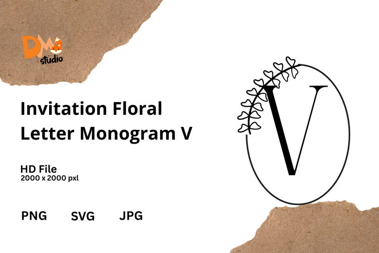 Floral Alphabet Svg Image 22