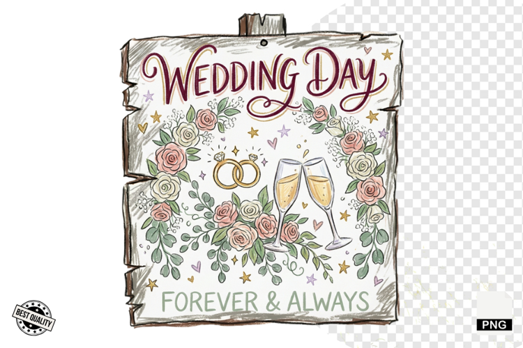 Wedding Day Sign PNG