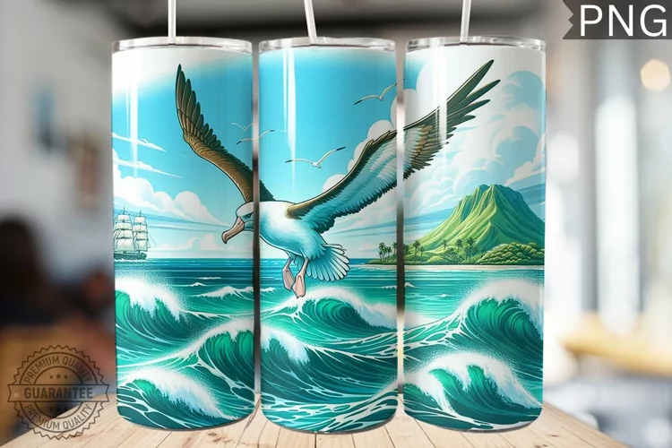 Albatross Tumbler Wrap - Albatross Tumbler Design
