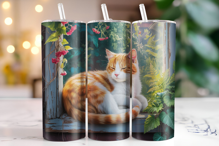 Cat Tumbler Wrap | Sublimation | Tumblers