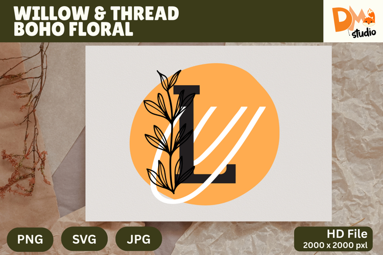 Floral Letter Svg Image 23