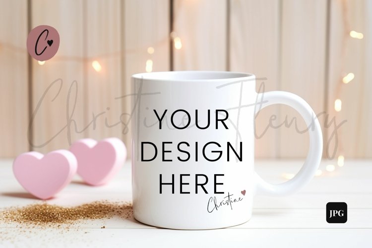 Valentine's Mug Mockup | Valentine's Day Mockup example image 1