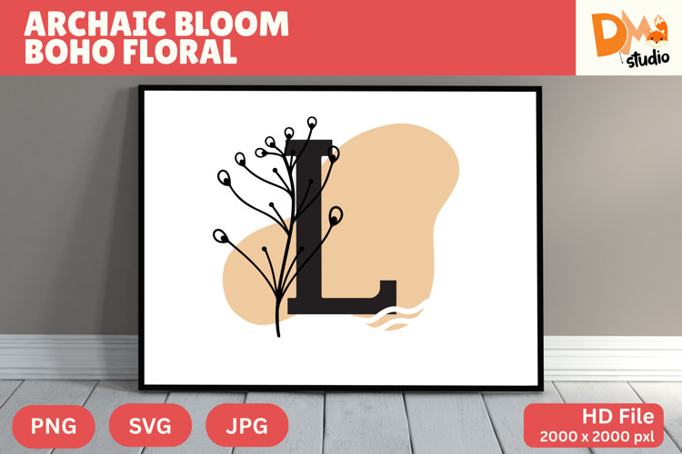 Floral Letter Svg Image 15