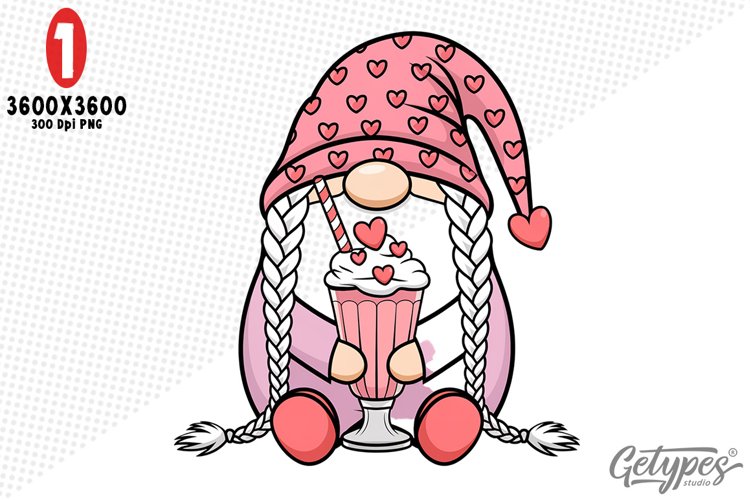 Valentine Gnome Clipart Image 2