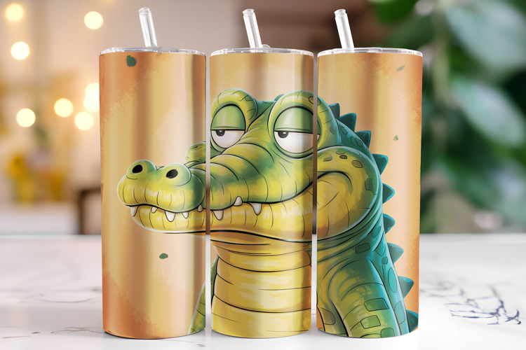 Crocodile Tumbler Wrap | Sublimation | Tumblers