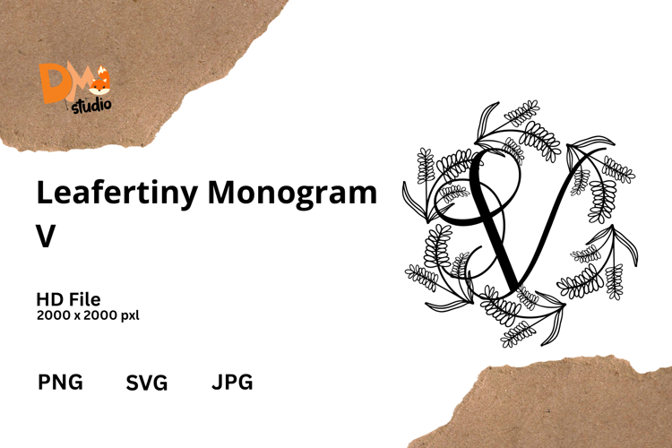 Floral Monogram Letter Svg Image 15