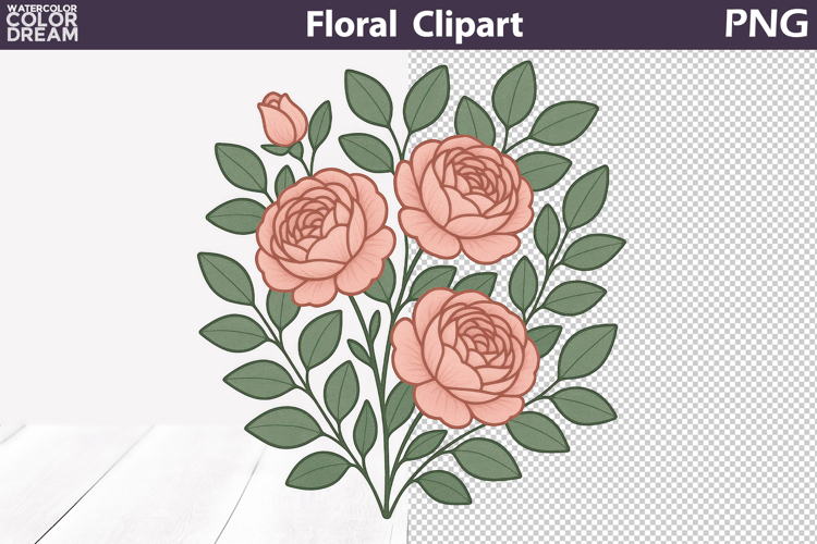 Pink Rose Png Image 12