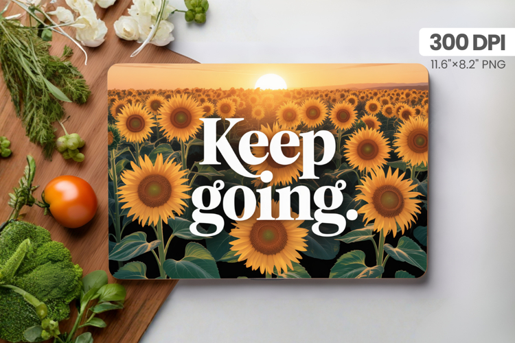 Inspirational Quotes Cutting Board PNG Design, Motivational