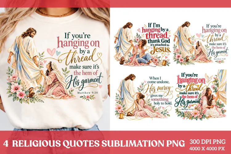 4 Inspirational Christian Quotes PNG