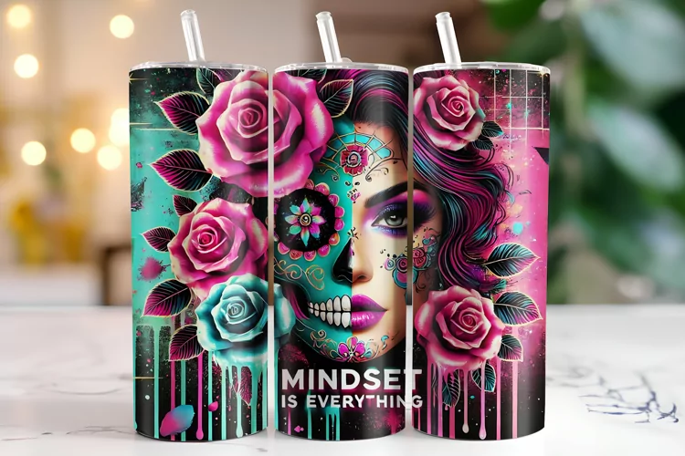 Mindset is Everything Tumbler Wrap | Sublimation | Tumblers