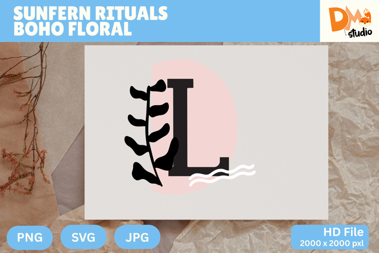Sunfern Rituals Boho Floral Monogram