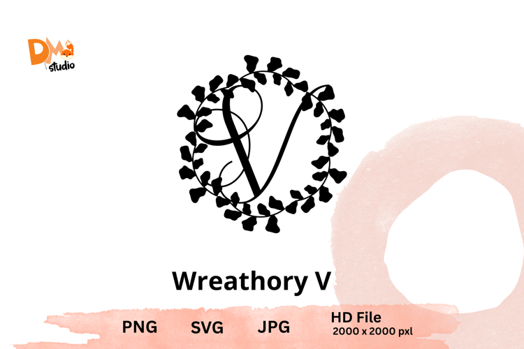 Wreath Monogram SVGs Image 23