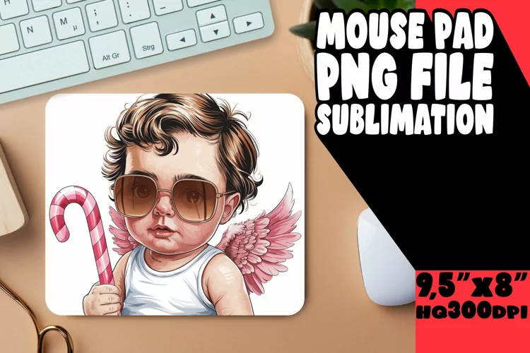Luminous mouse PAD Artistic Style, Cupid