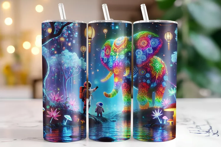 Elephant Tumbler Wrap | Sublimation | Tumblers