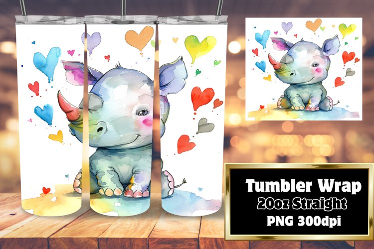 Colorful Animal Collection Sublimation Tumbler Design - 20oz