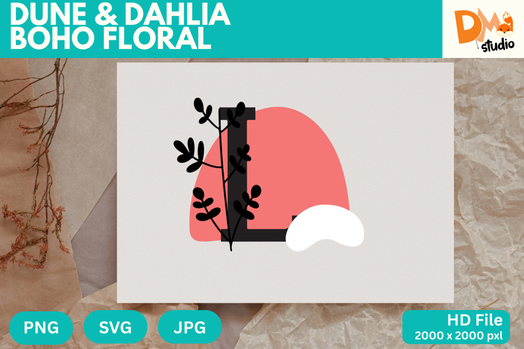 Boho Flower SVGs Image 12