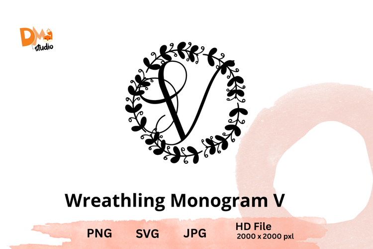 Wreath Monogram SVGs Image 6